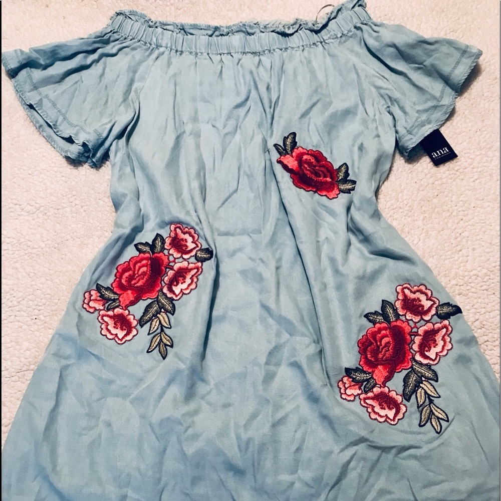 Off the shoulder Denim dress
